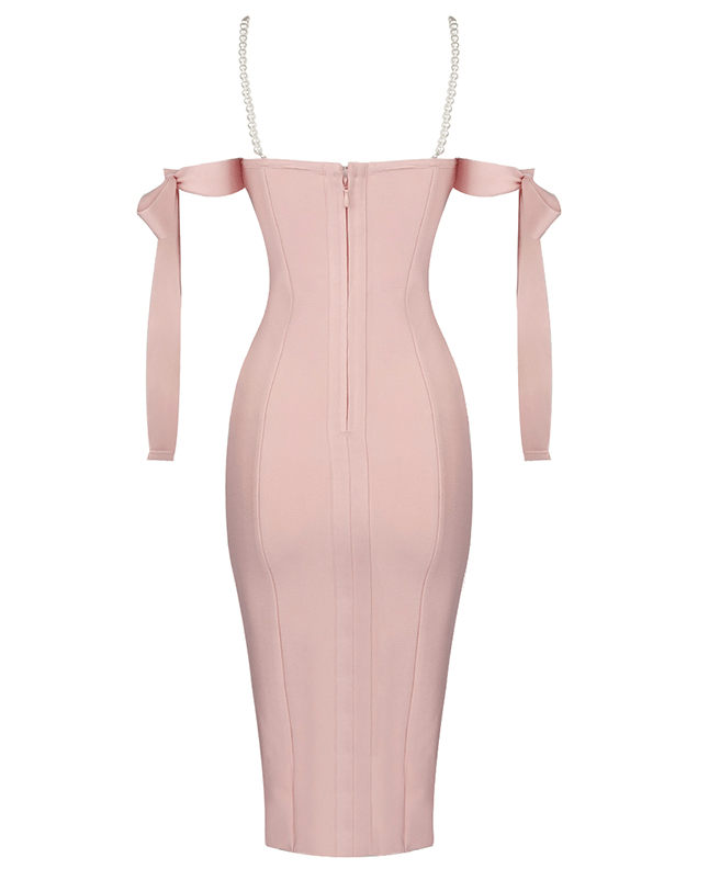 Tori Pink Midi Dress