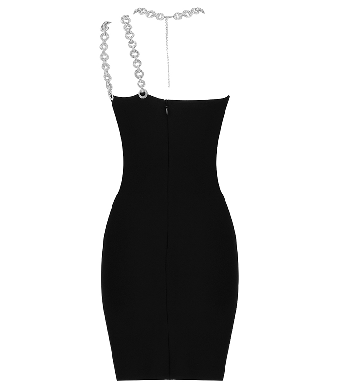Isha Black Mini Dress