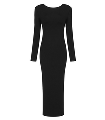 Sevil Black Maxi Dress