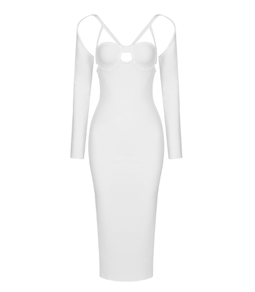 Safi White Midi Dress