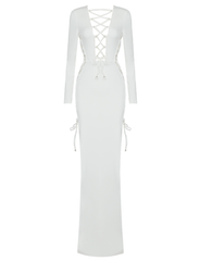 Naya White Maxi Dress