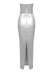 Bahari Silver Maxi Dress
