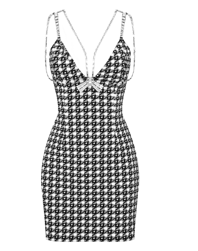 Marlah B/W Mini Dress