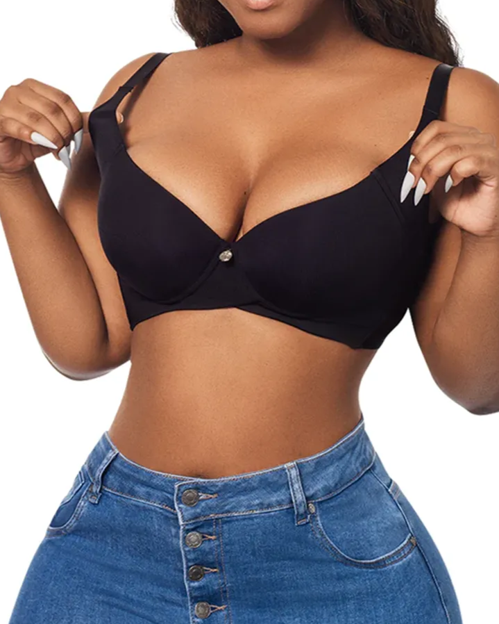 Adjustable Straps Back And Side Control Bra