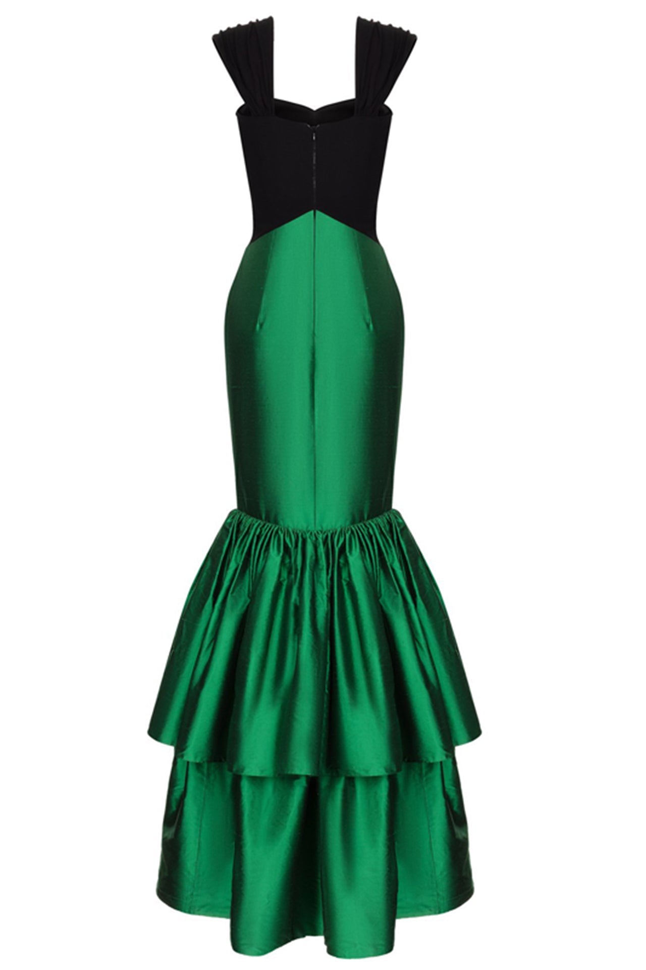 Eliana Fishtail Maxi Dress-Green