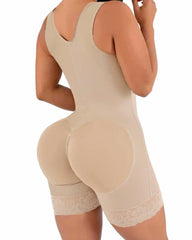 High Compression Short Girdle With Brooches Bust Girdle