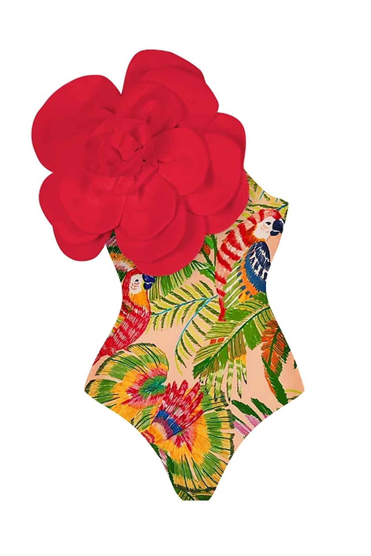 Selene Flower Printed Swimwear Two Piece Set